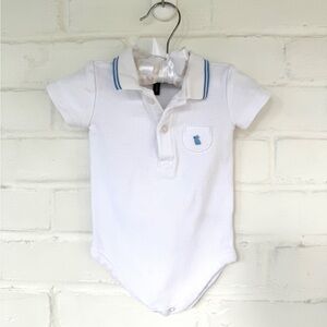 Janie & Jack Pique Bunny Polo Bodysuit (3-6M)